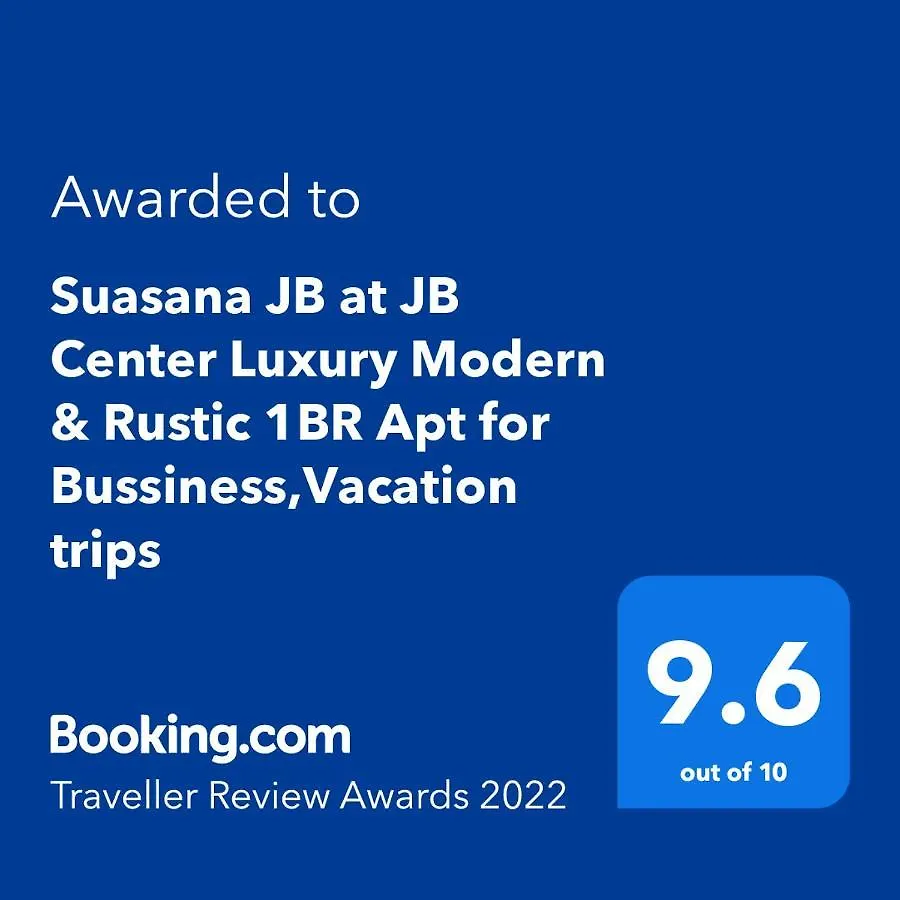 Suasana Jb At Jb Center Luxury Modern & Rustic 1Br Apt For Bussiness,Vacation Trips Johor Bahru Malaysia
